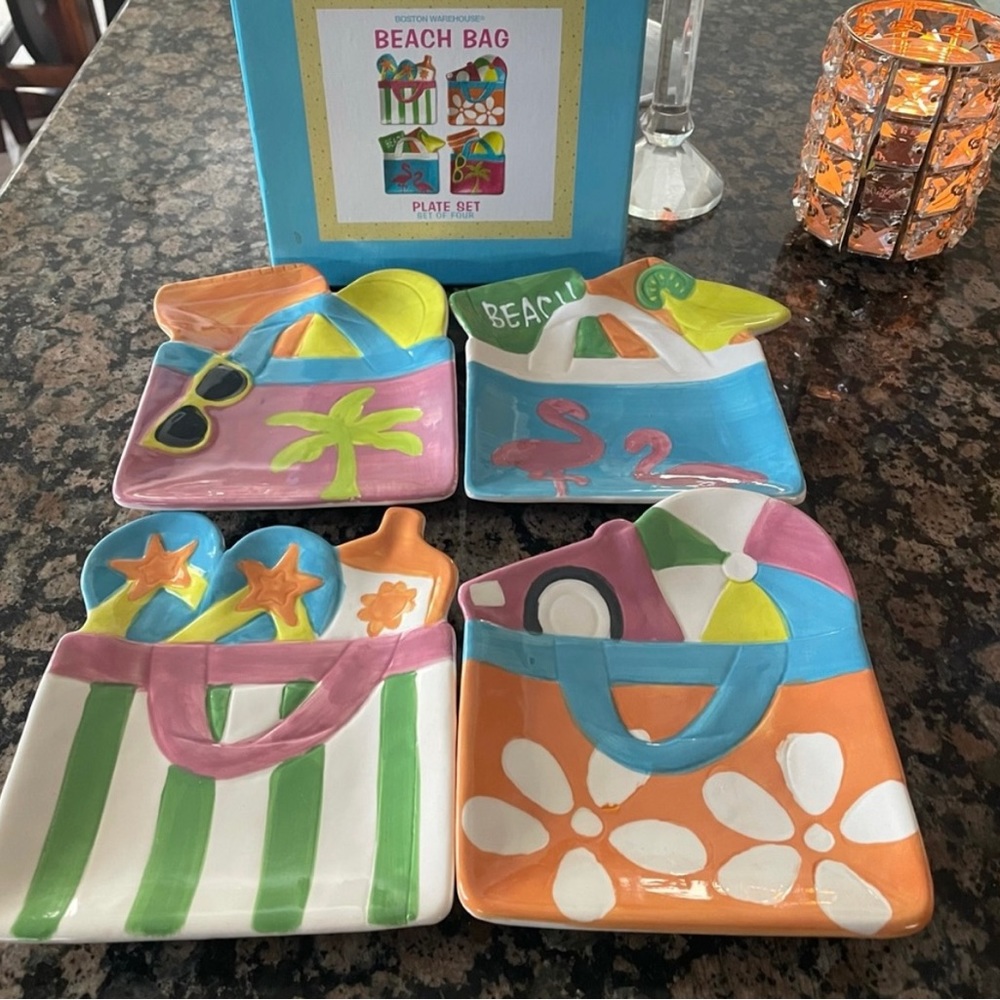 Beach Bag Plate Set.